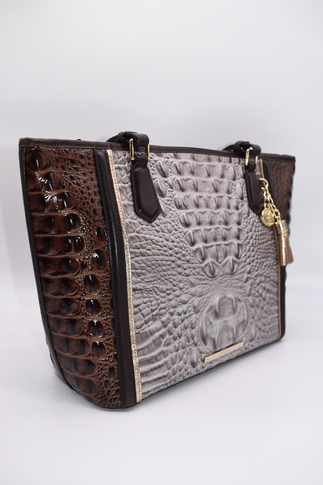 Brahmin Medium Asher Tote Bag in Quill Greco