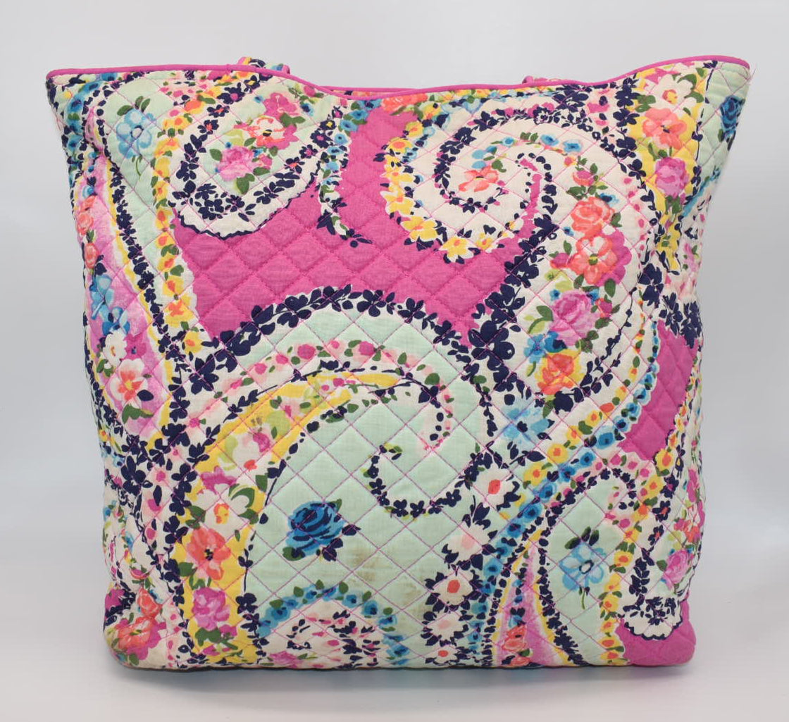 Vera Bradley Iconic Tote Bag in "Wildflower Paisley" Pattern