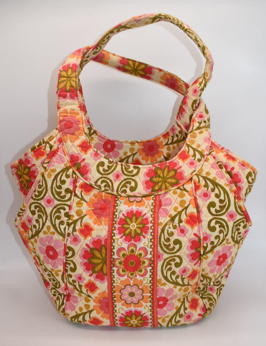 Vera Bradley Side by Side Tote Bag in "Folkloric" Pattern