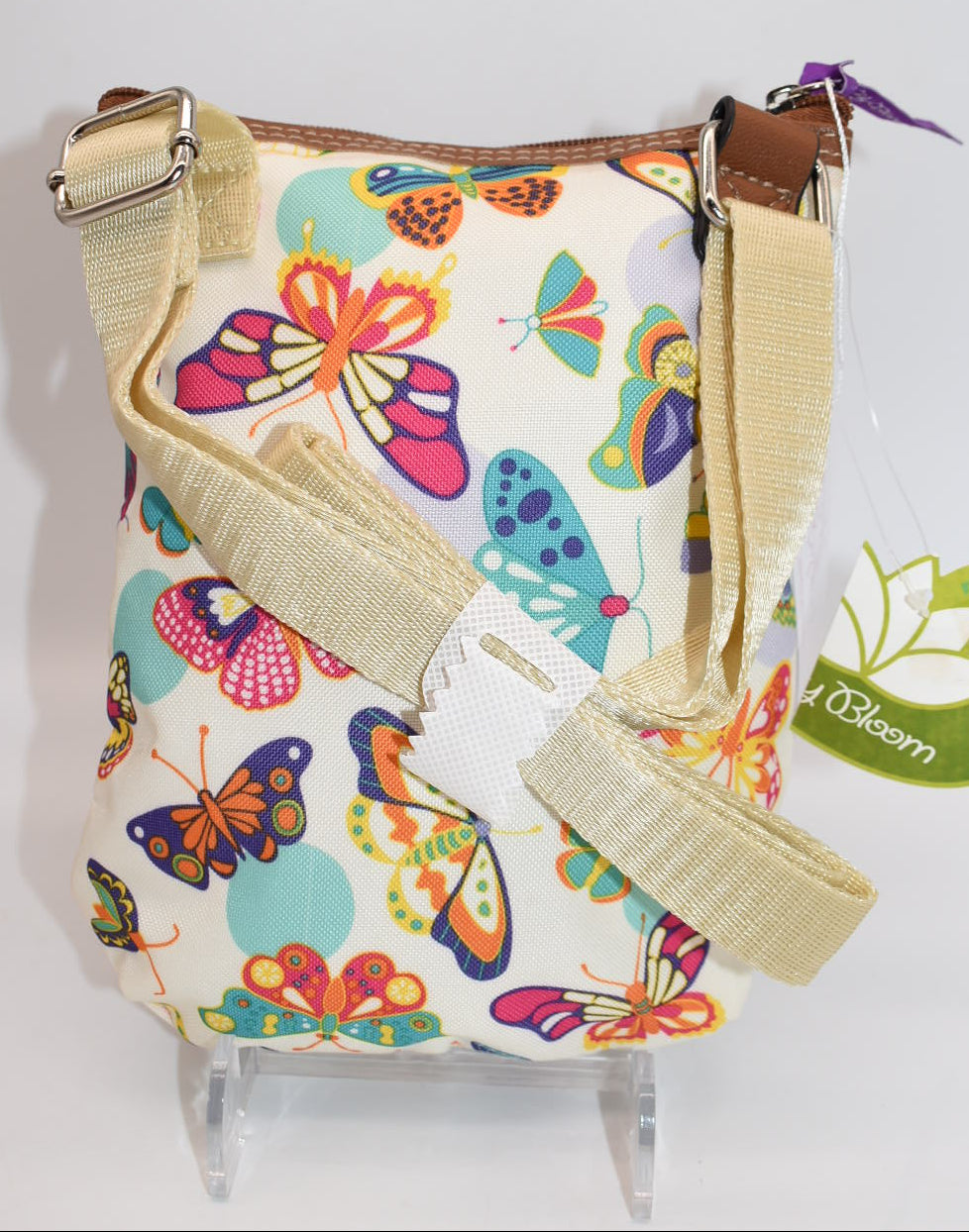Lily Bloom Eva Multi Section Mini Crossbody Bag in "Butterfly Twister"