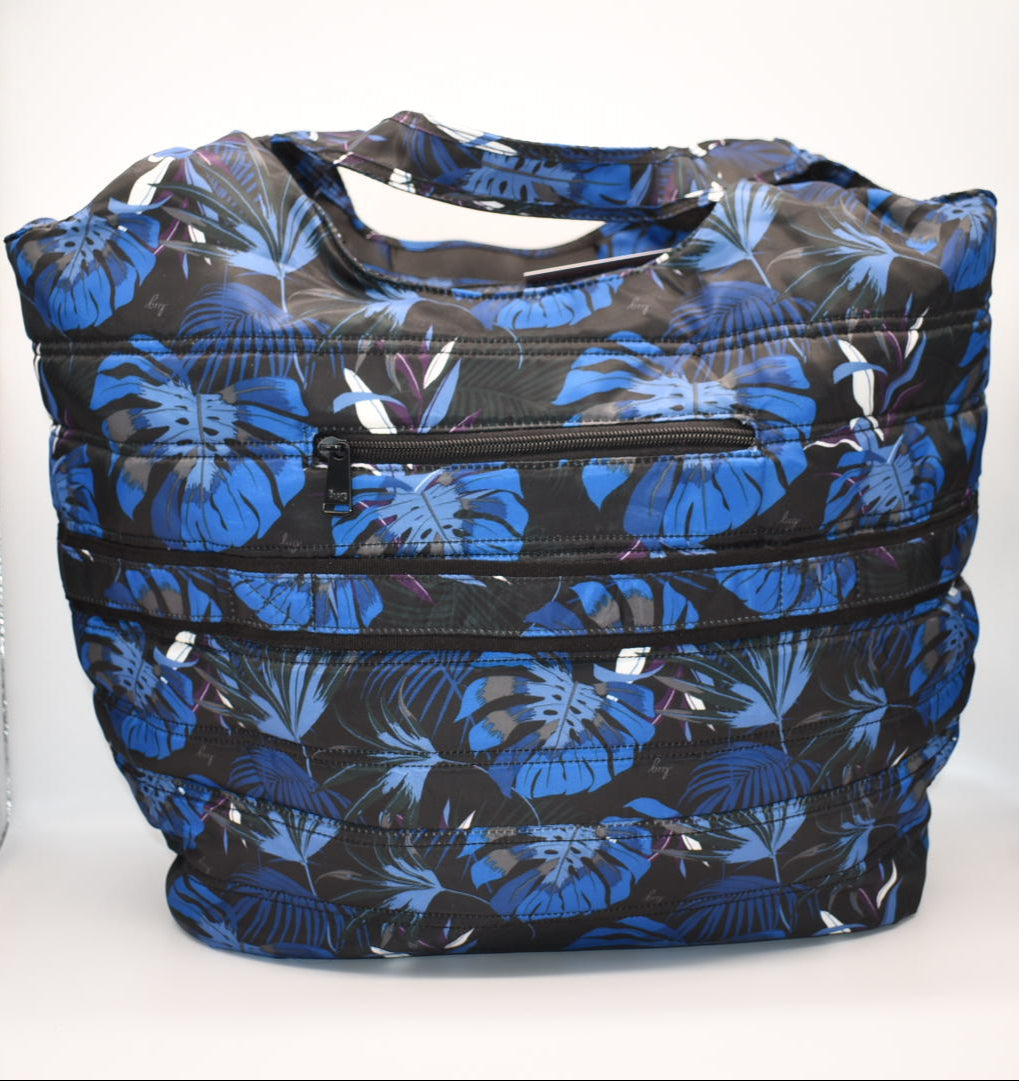 Lug XL Gondola Slouch Tote Bag in "Botanical Black" Pattern