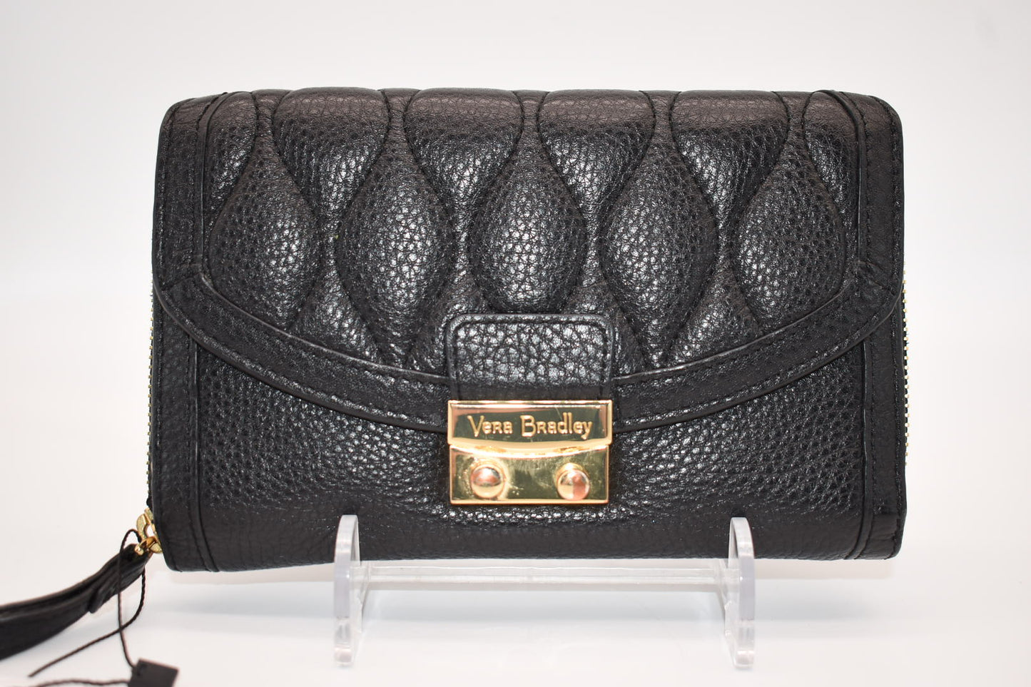 Vera Bradley Quilted Leather Ultimate Wristlet Wallet in Black