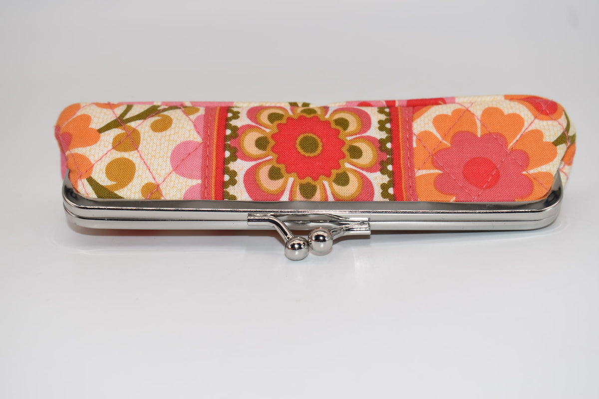 Vera Bradley Kisslock Pencil or Cosmetic Case in "Folkloric" Pattern