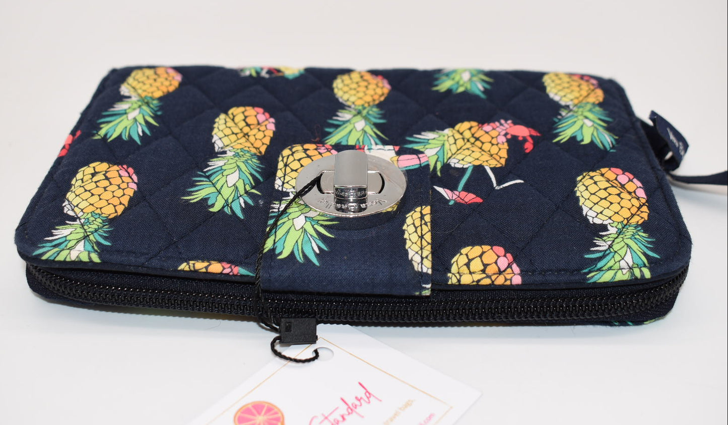 Vera Bradley RFID Turnlock Wallet in "Toucan Party" Pattern
