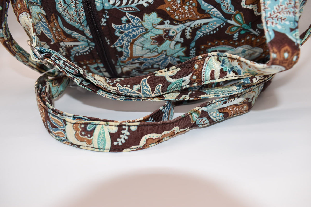Vera Bradley Small Quilted Cotton Backpack in "Java Blue" Pattern