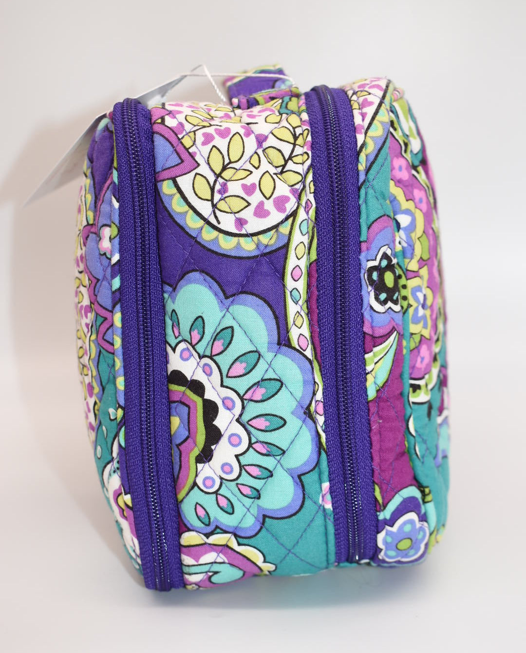 Vera Bradley Large Blush & Brush Cosmetic Travel Bag in "Heather" Pattern