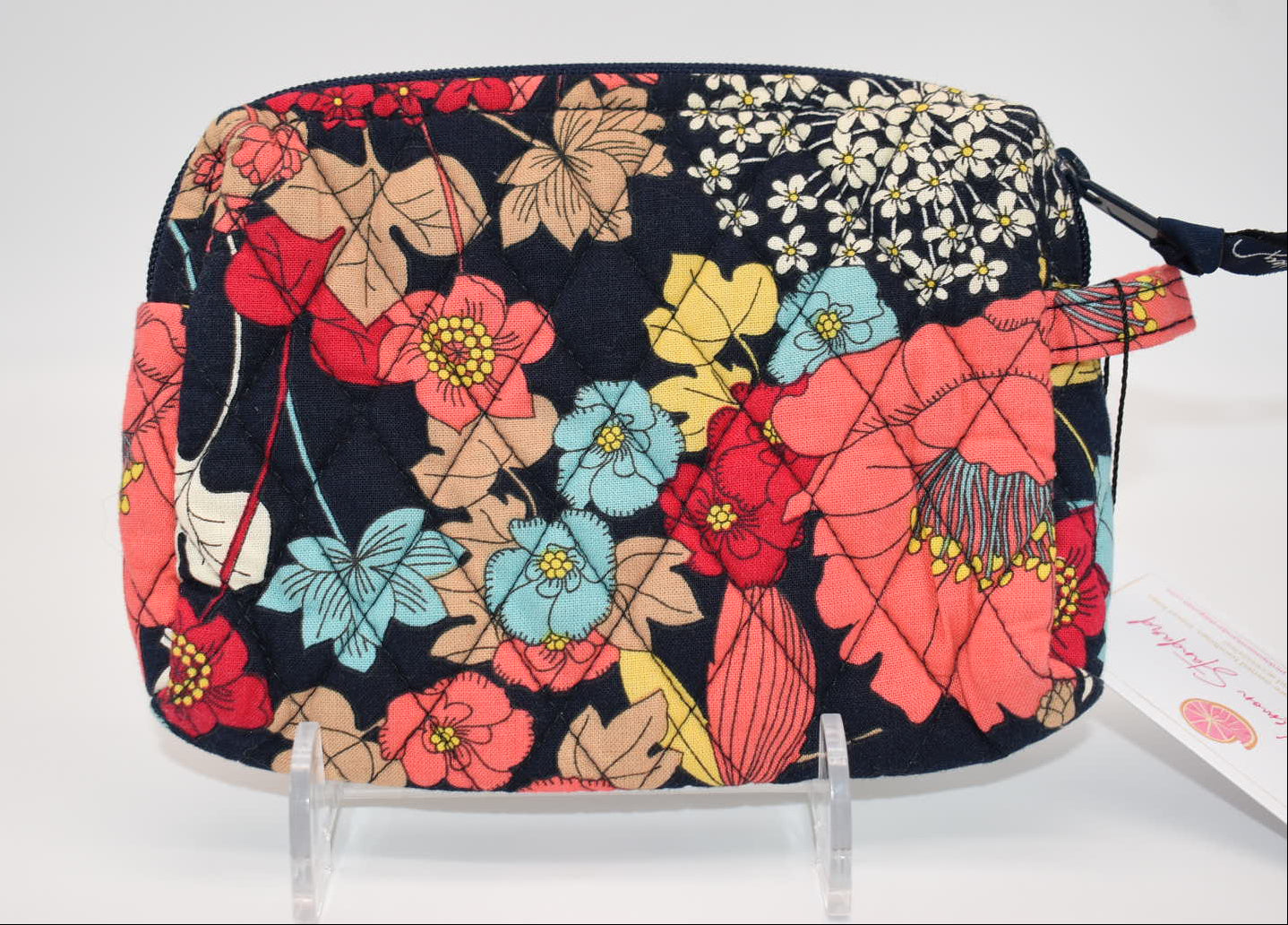 Vera Bradley Medium Cosmetic Bag in "Happy Snails" Pattern