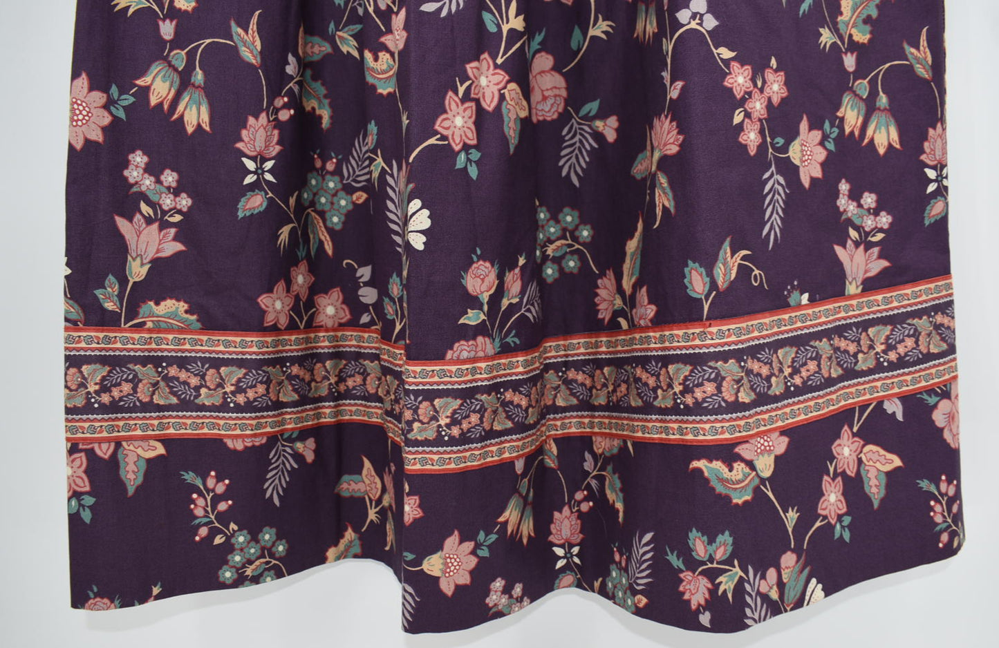 Vintage Vera Bradley Cottage Maxi OS Skirt in "Heather-1990" Pattern