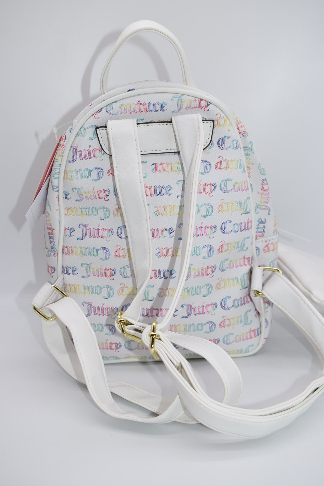 Juicy Couture Pullout Pouch Backpack in Multi White