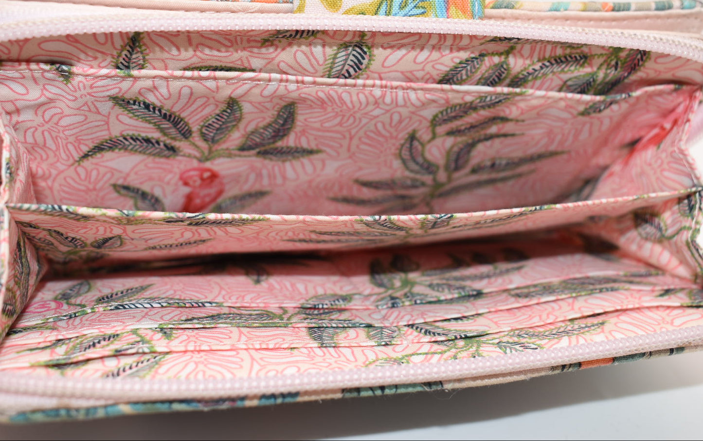 Vera Bradley RFID Turnlock Wallet in "Rain Forest Canopy" Pattern