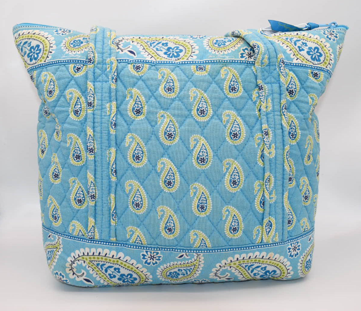 Vera Bradley Villager Tote Bag in "Bermuda Blue" Pattern