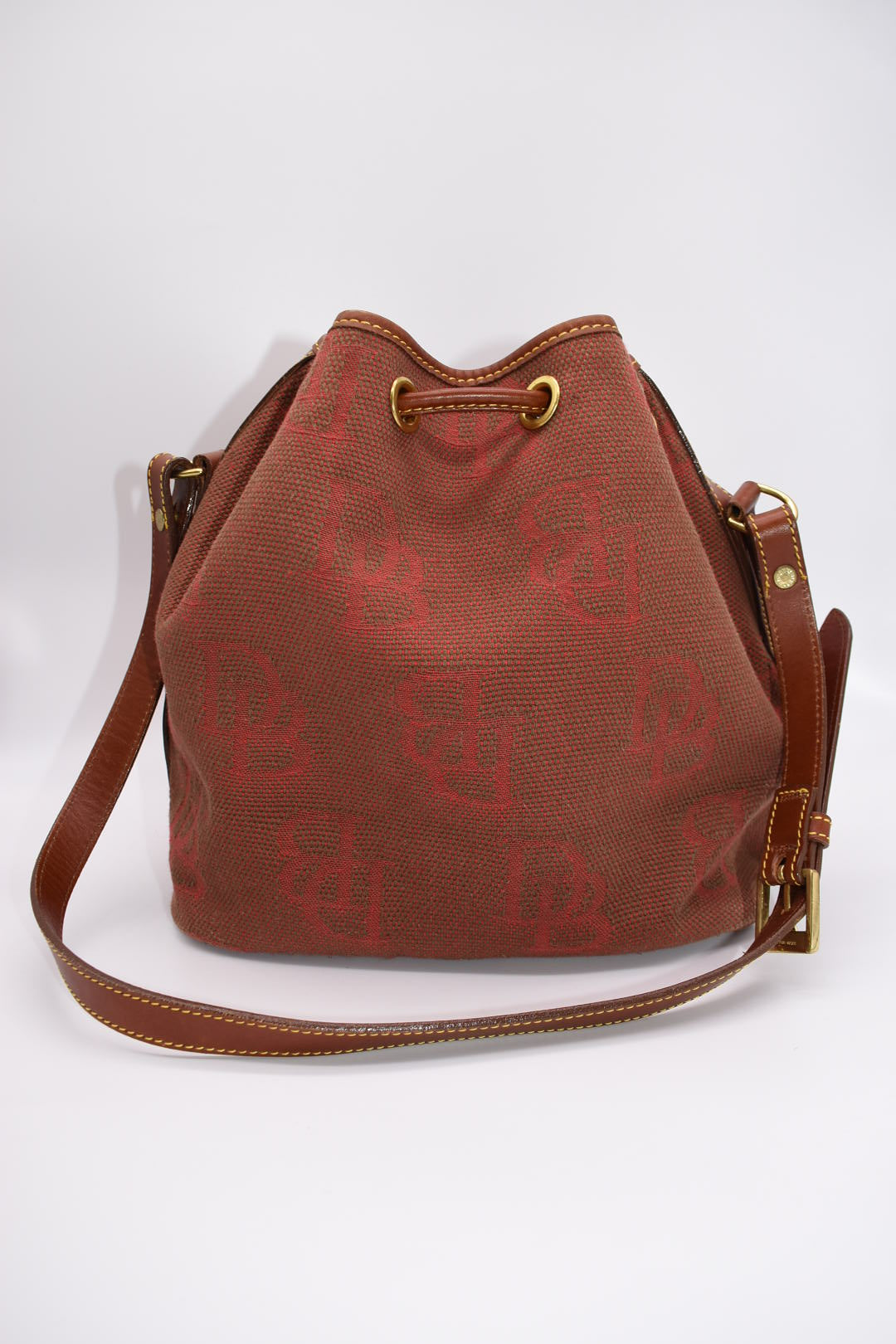 Vintage Dooney & Bourke Shoulder Drawstring Bucket Bag
