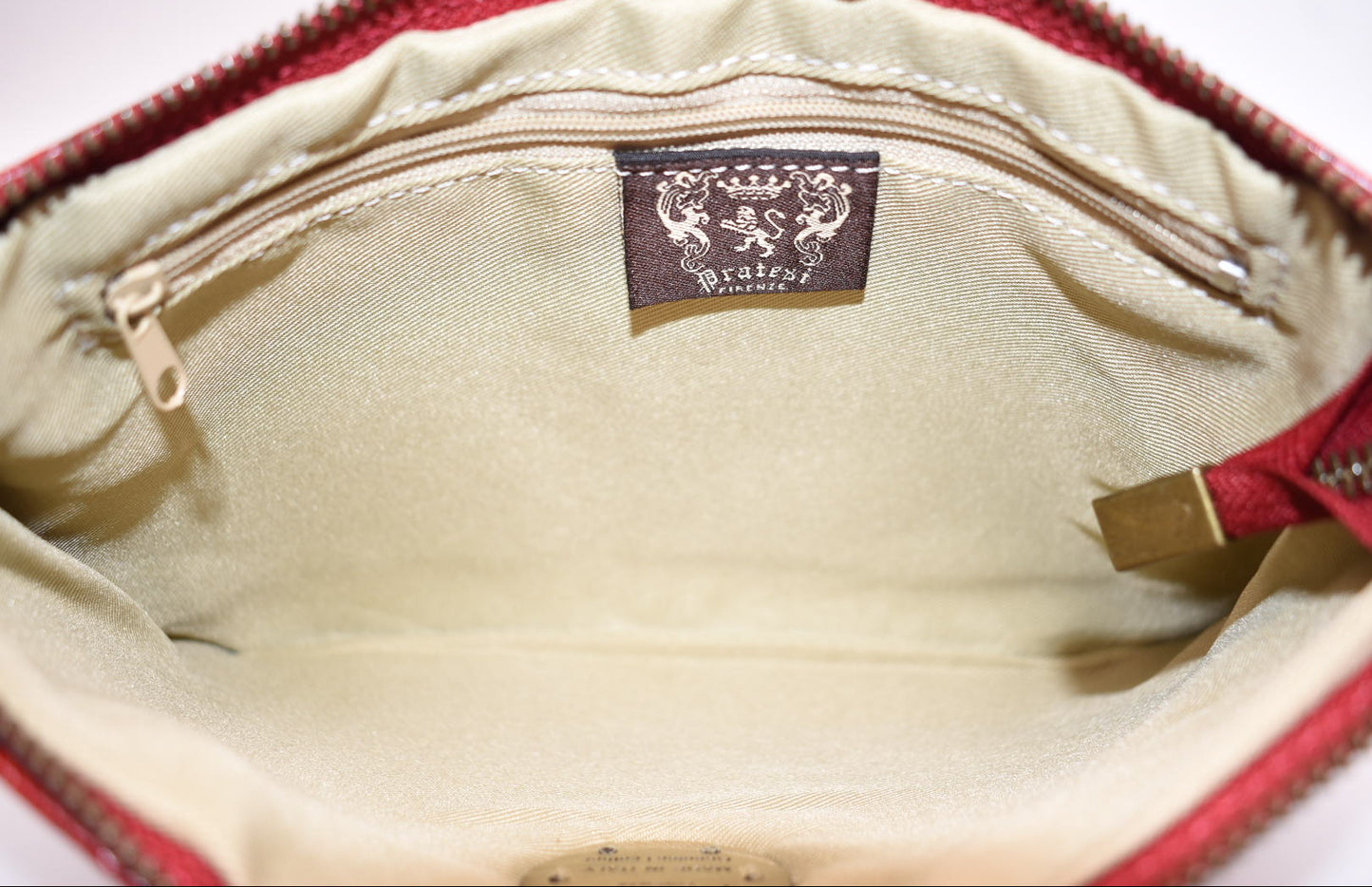 Pratesi Rufina K253/23 Shoulder Bag in Cow Leather - King Cherry