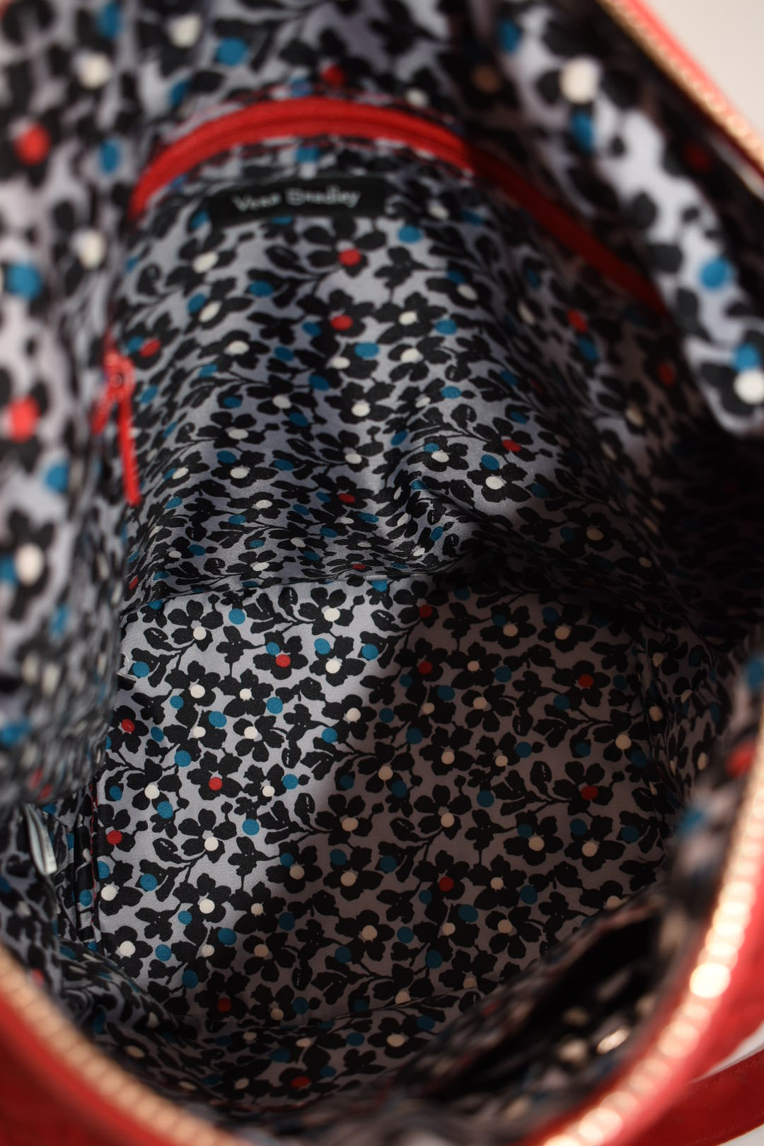 Vera Bradley Carson Microfiber Shoulder Hobo Bag in "Cardinal Red"