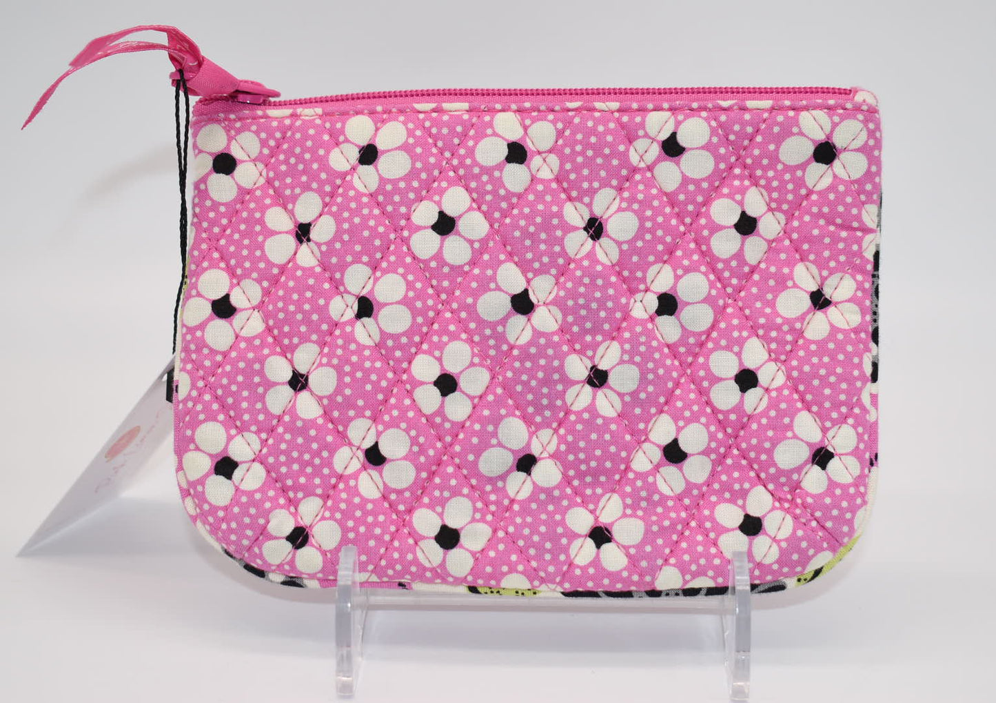 Vera Bradley Medium Zip Pouch in "Priscilla Pink" Pattern