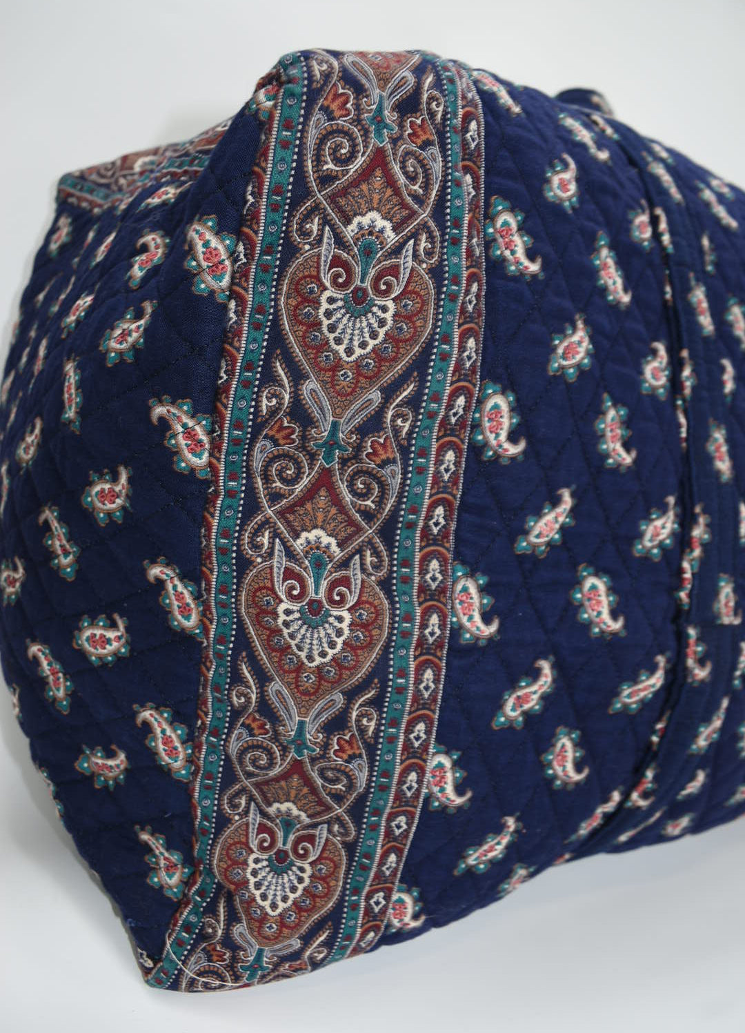 Vintage Vera Bradley XL Duffel Bag in "Navy-1991 " Pattern