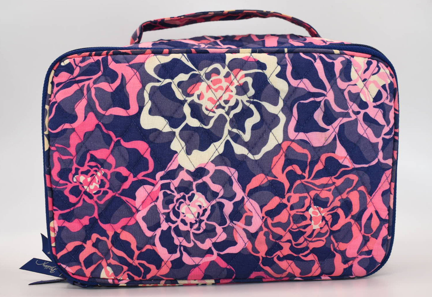 Vera Bradley Large Blush & Brush Makeup Case in "Katalina Pink" Pattern