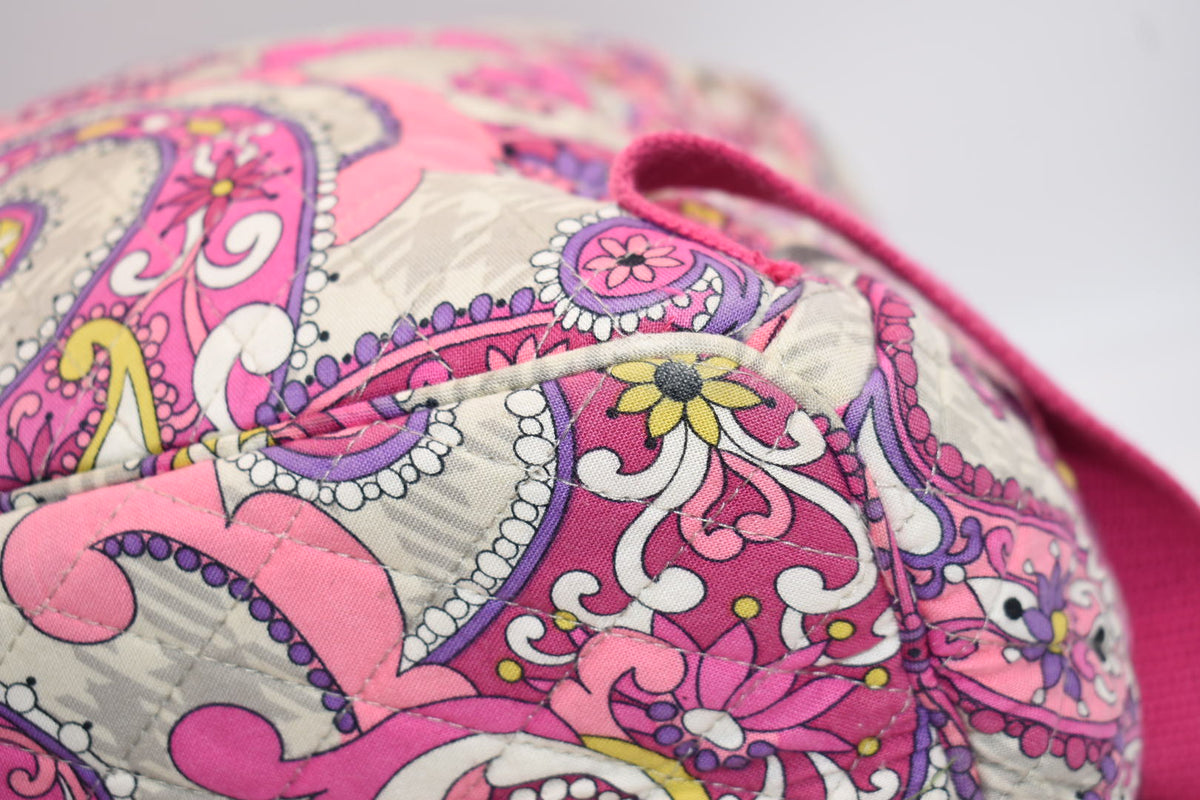 Vera Bradley Double Zip Backpack in "Paisley Meets Plaid" Pattern