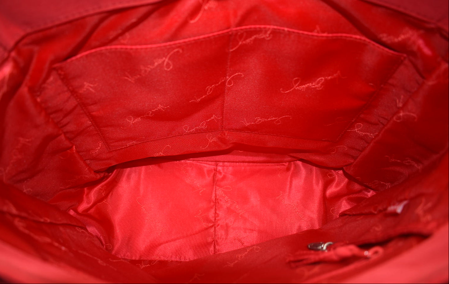 Vera Bradley Microfiber Turnlock Tote Bag in Fire Red