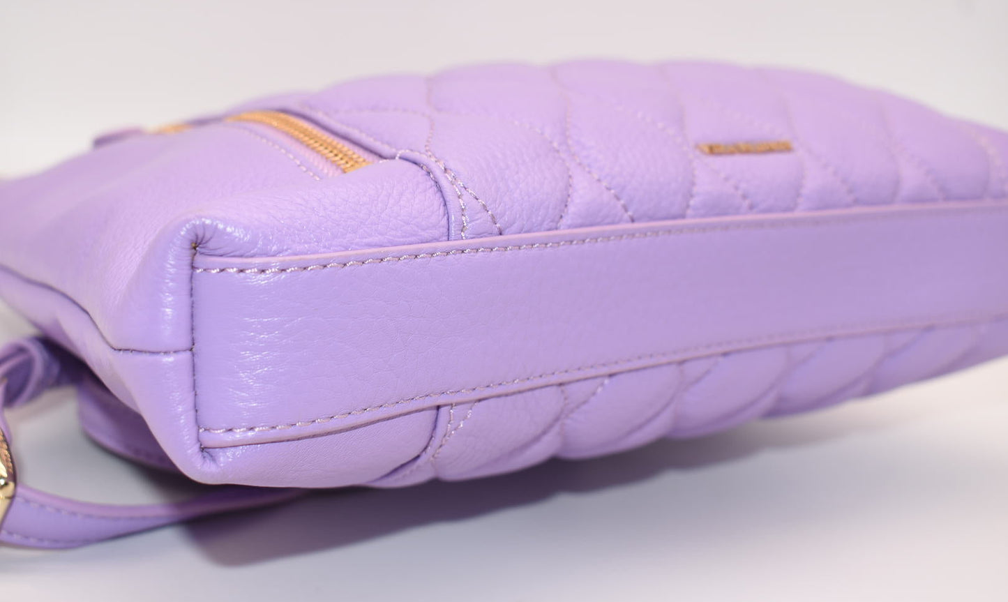 Vera Bradley Quilted Leather Molly Crossbody Bag in Lavendar