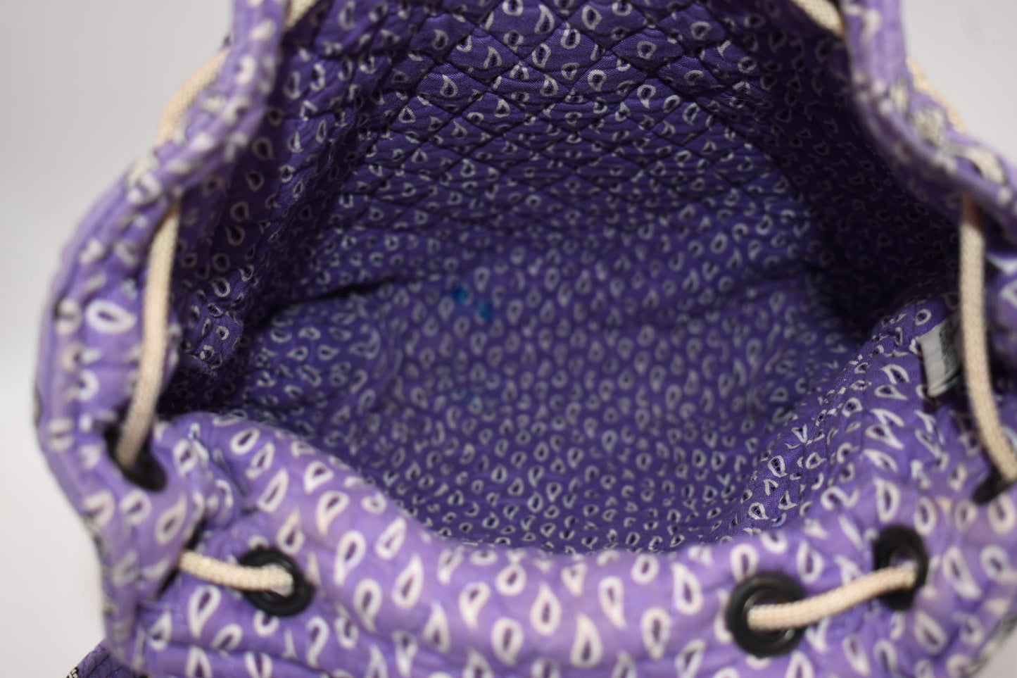 Vera Bradley Mimi Vintage Style Backpack in Purple Bandana