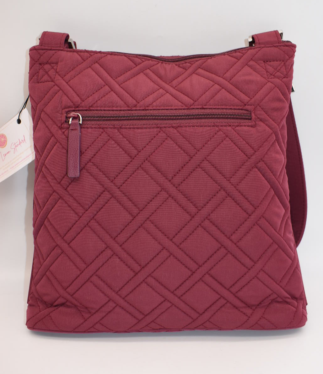Vera Bradley Hipster Crossbody Bag in "Burgundy Wine"