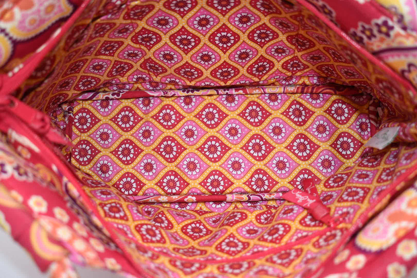 Vera Bradley Gabby Tote Bag in "Raspberry Fizz" Pattern
