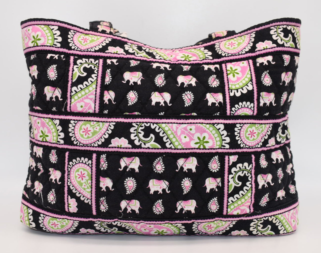 Vera Bradley Tic Tac Tote Bag in "Pink Elephant" Pattern