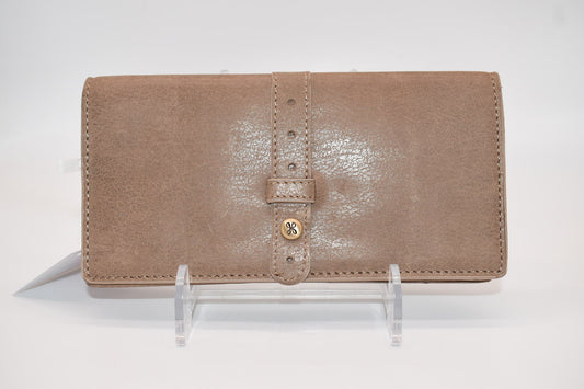 HOBO Alta Leather Continental Wallet in Rose Dust