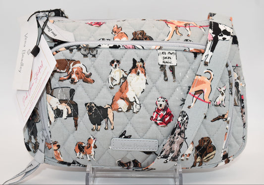 Vera Bradley Little Hipster Crossbody Bag in "Dog Show" Pattern
