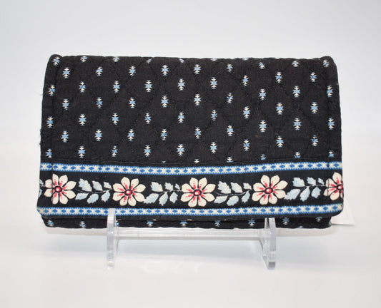 Vera Bradley Strap Wallet in "Alpine Black" Pattern