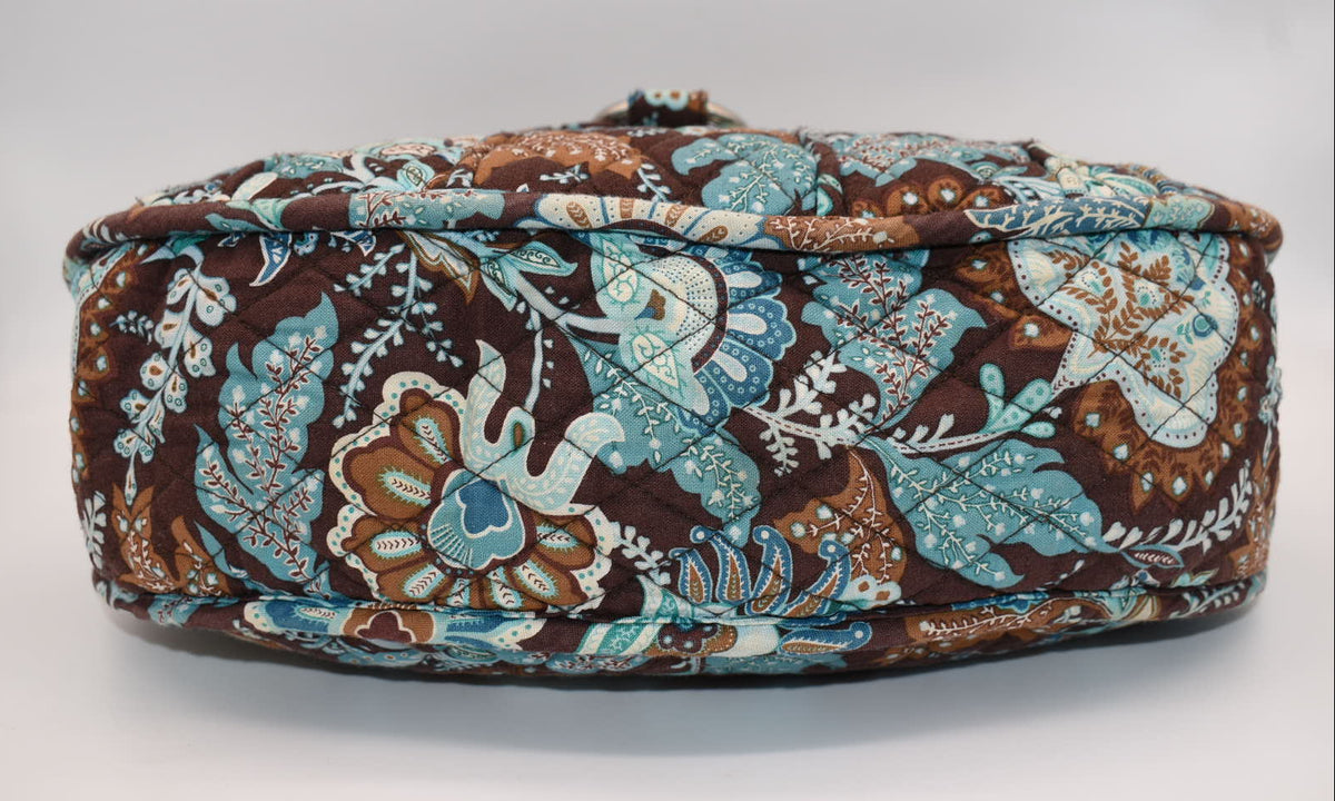 Vera Bradley Saddle Up Convertible Crossbody Bag in "Java Blue" Pattern