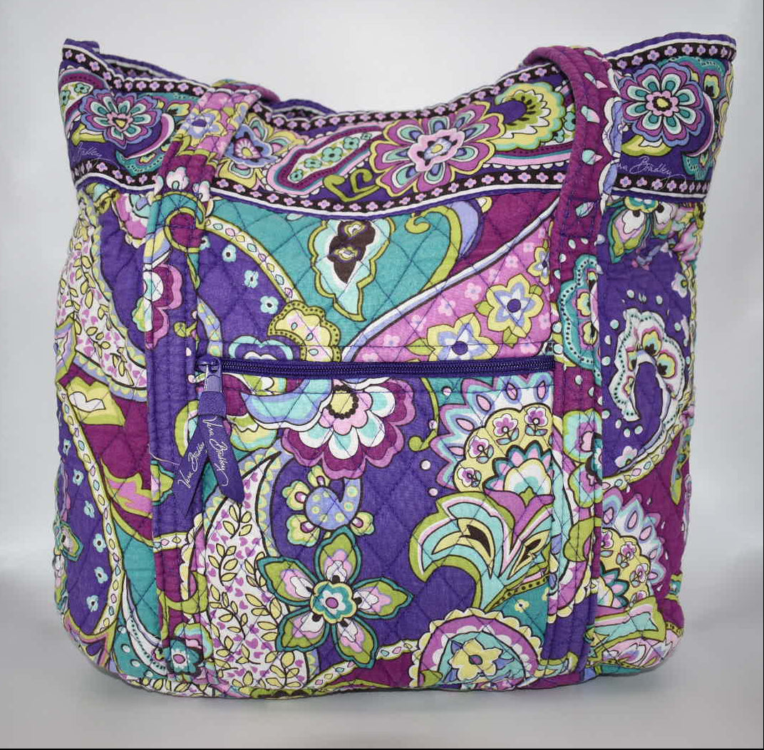 Vera Bradley Large Vera Tote Bag in "Heather" Pattern