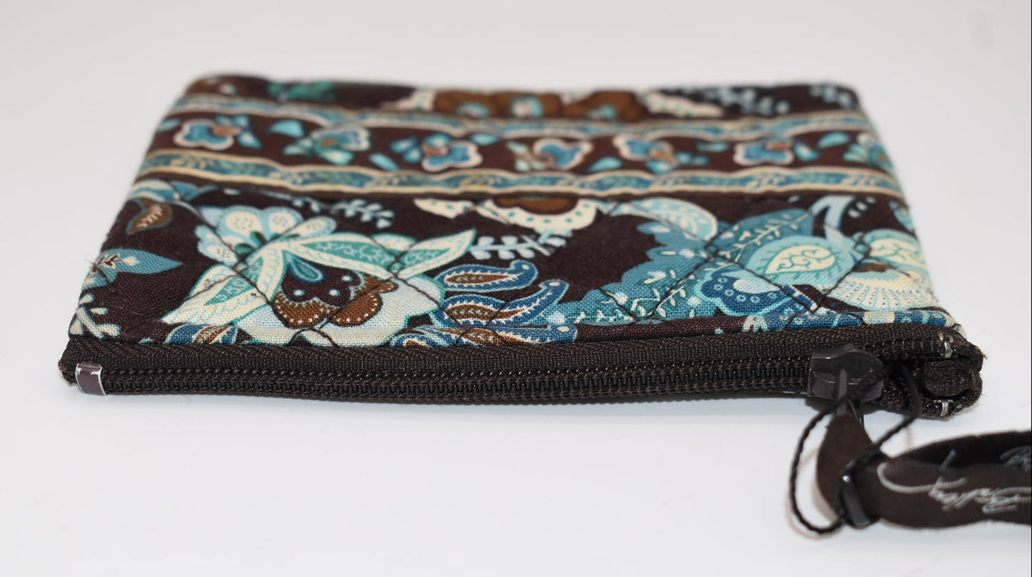 Vera Bradley Zip Coin Wallet in "Java Blue" Pattern