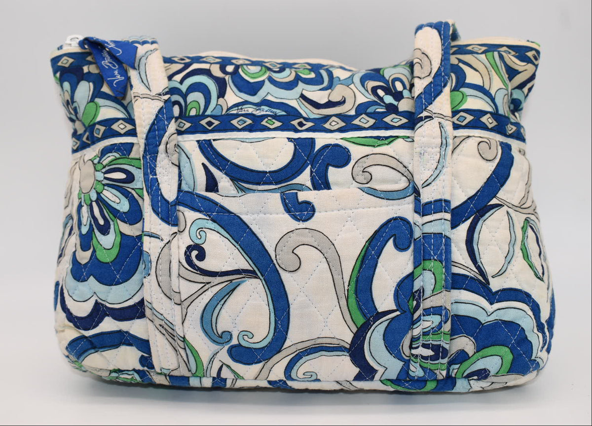 Vera Bradley Little Betsy Shoulder Bag in "Mediterranean White" Pattern