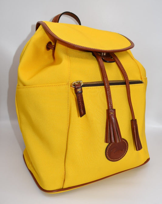 Dooney & Bourke Large Nylon Murphy Backpack in Yellow