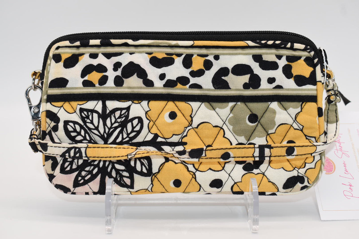 Vera Bradley Quilted Cotton Wristlet/ Mini Bag in "Go Wild" Pattern