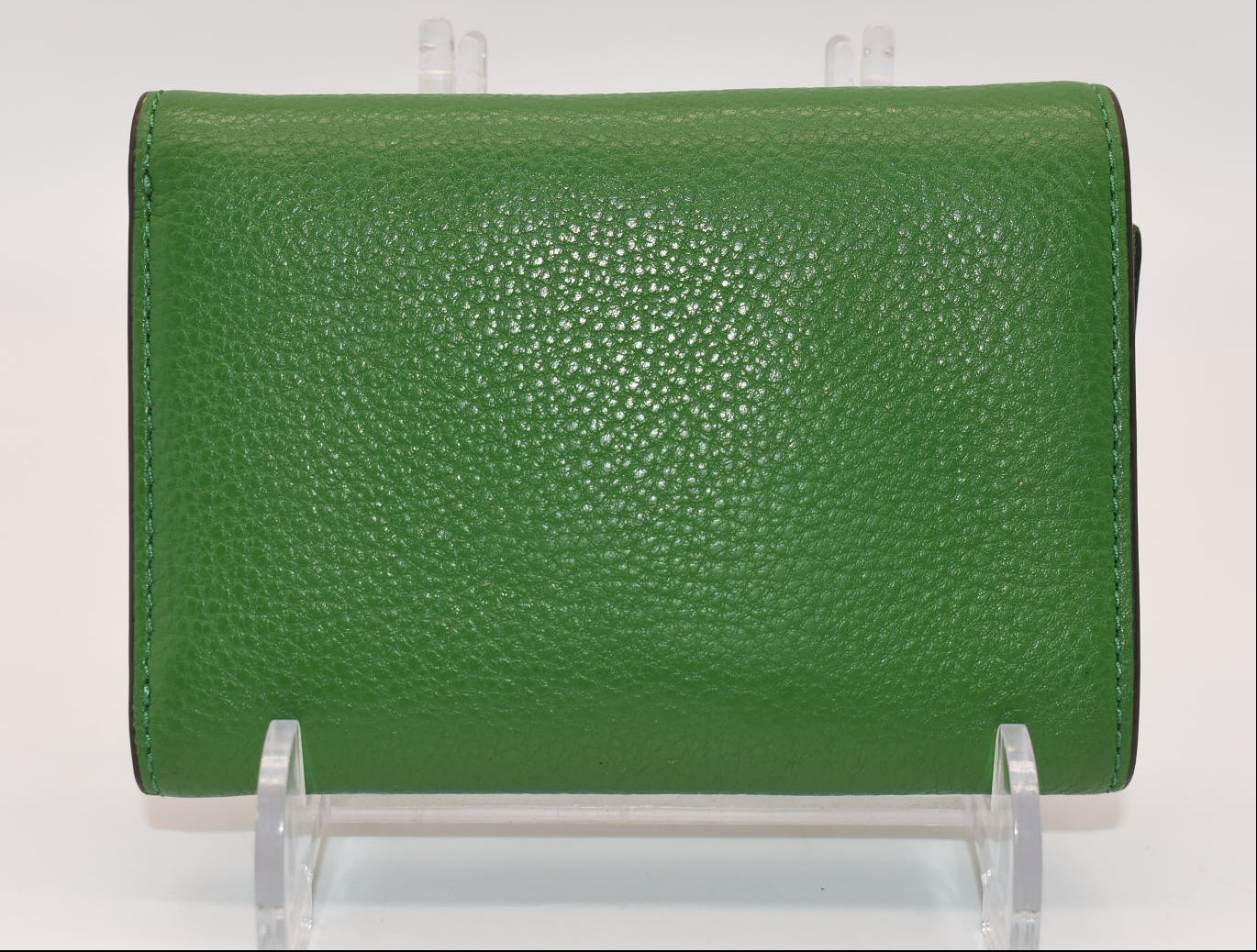 Tory Burch Kira Pebbled Medium Flap Wallet in Poblano Green
