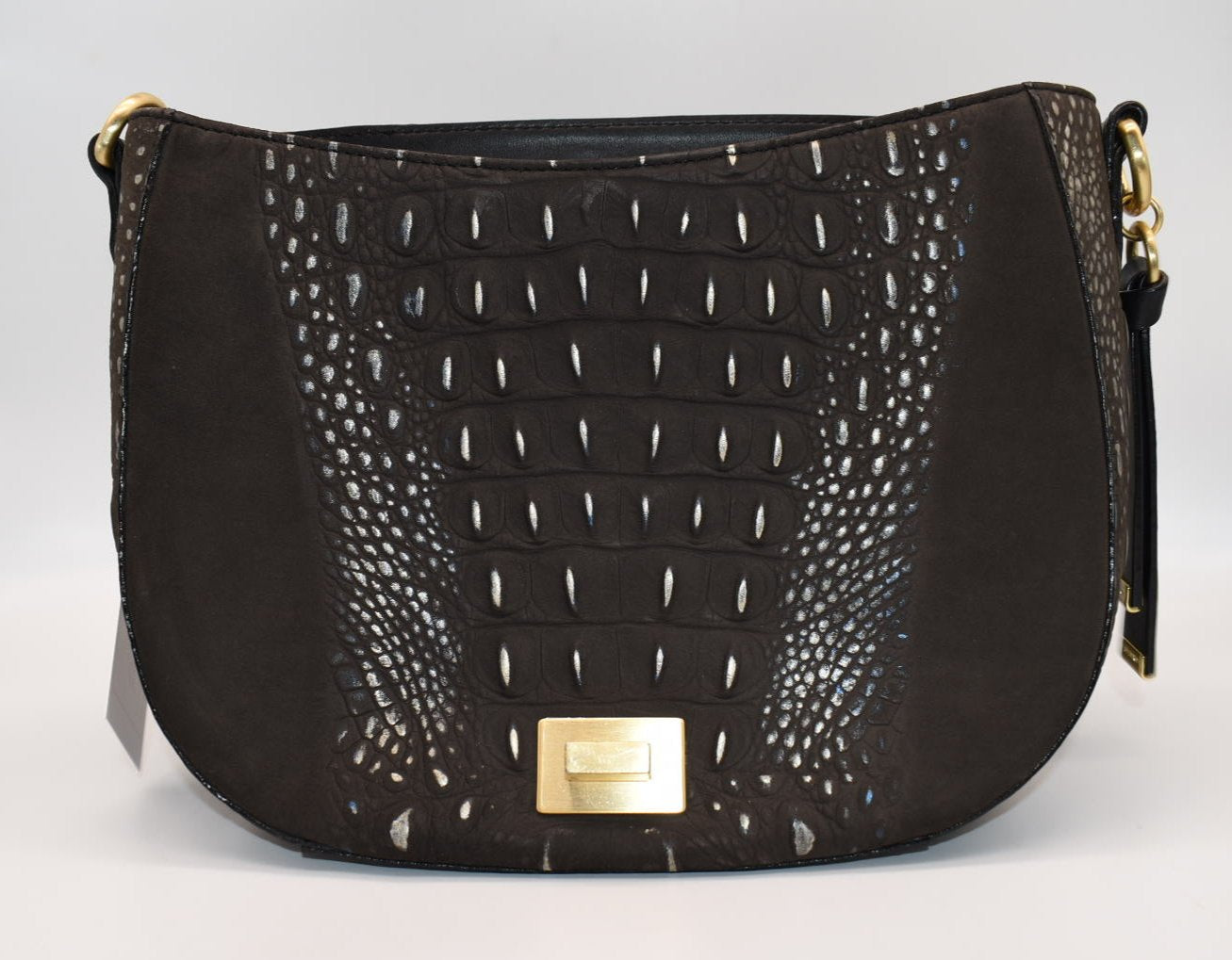 Brahmin Sonny Crossbody Bag in Iron Wilminton Graphite
