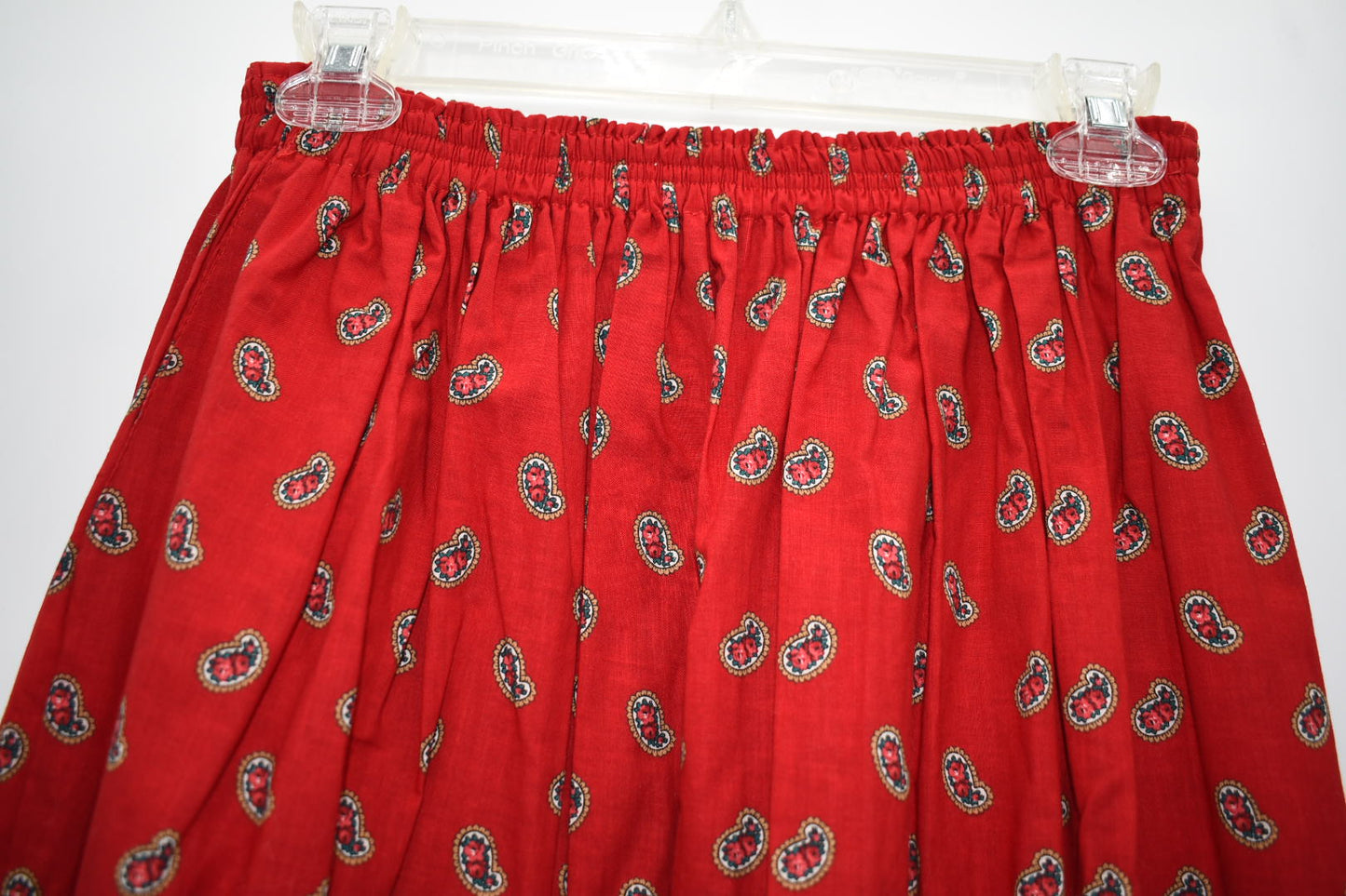 Vintage Vera Bradley Cottage Maxi OS Skirt in "Red - 1991" Pattern