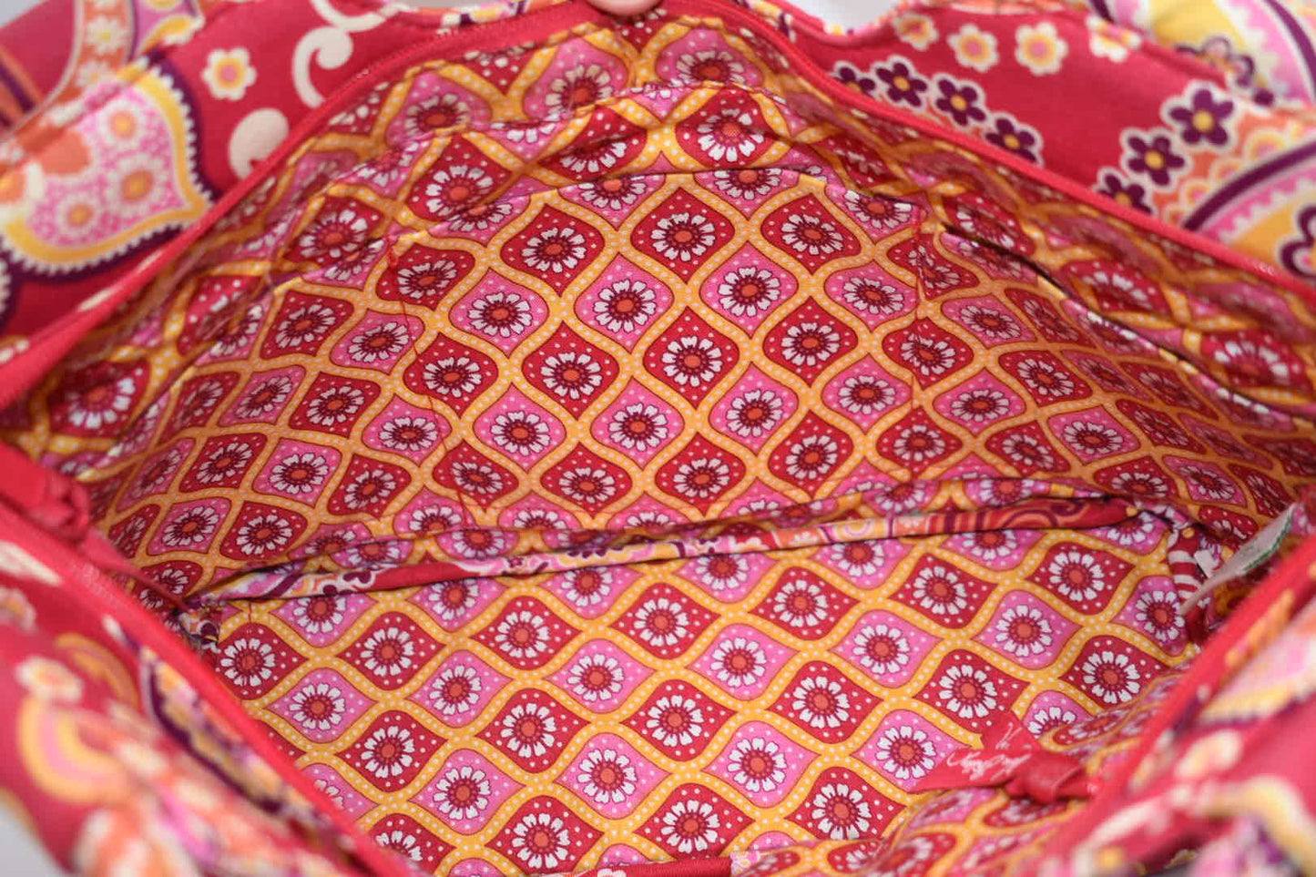 Vera Bradley Gabby Tote Bag in "Raspberry Fizz" Pattern