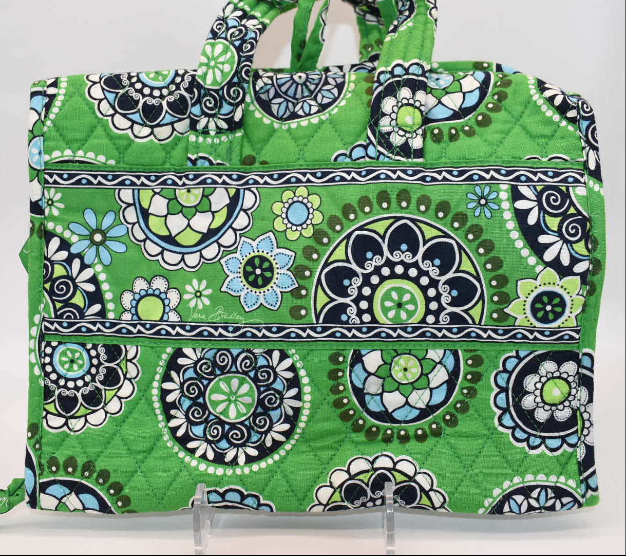 Vera Bradley Travel Cosmetic & Toiletries Organizer in "Cupcake Green" Pattern