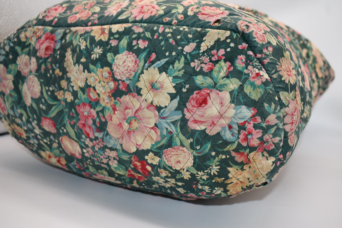 Vintage Vera Bradley Large Vera Tote Bag in "Springtime" Pattern