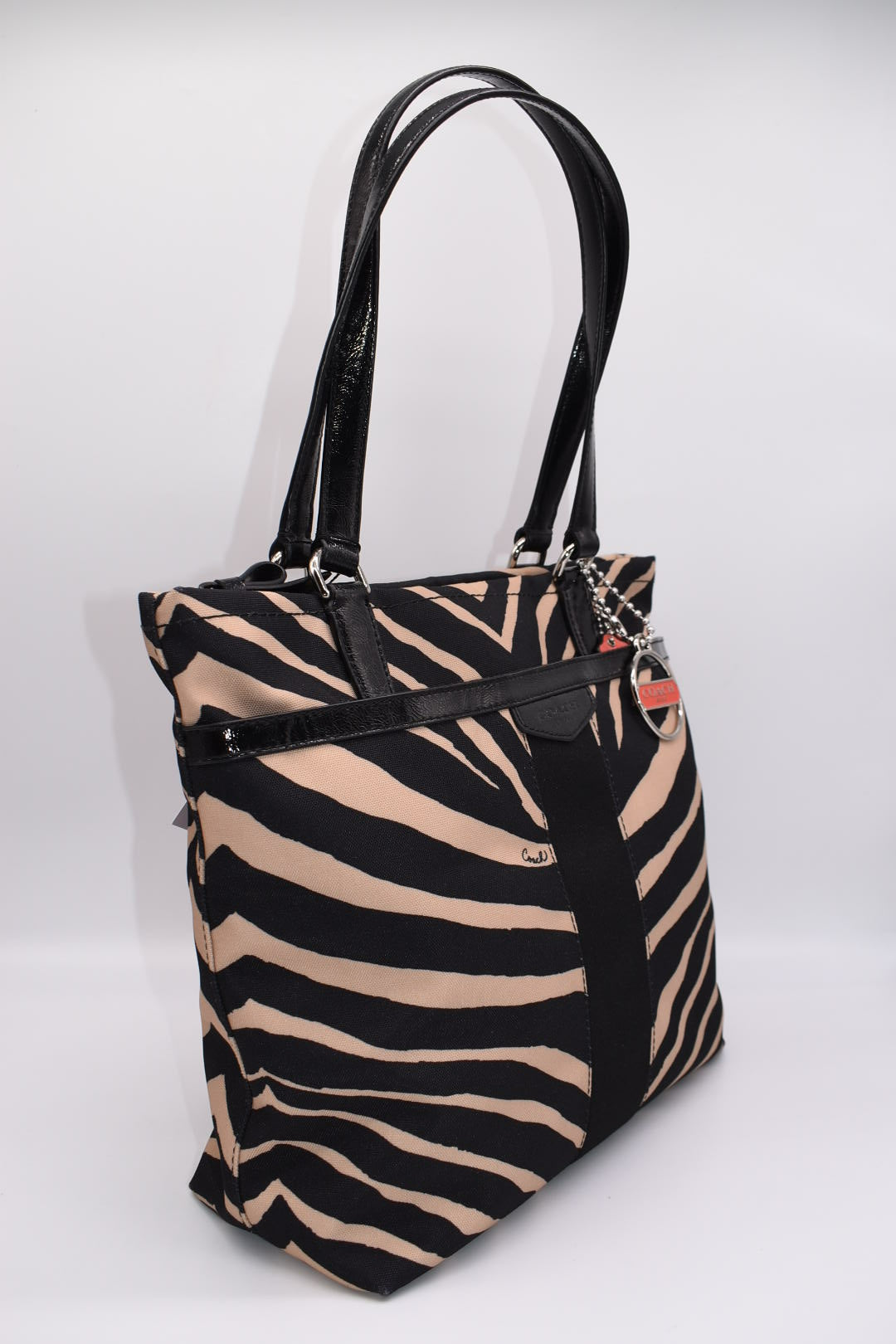 Coach Zebra Print Tote Bag