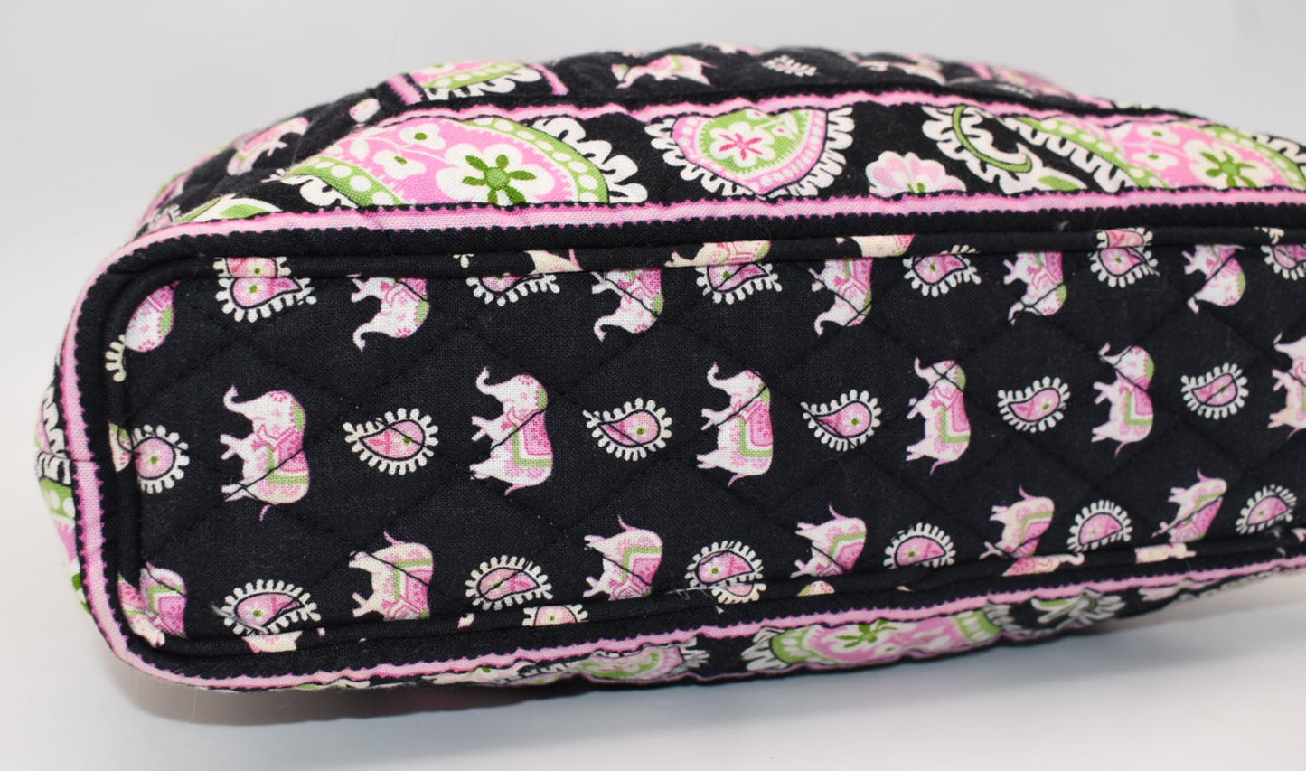 Vera Bradley Tic Tac Tote Bag in "Pink Elephant" Pattern
