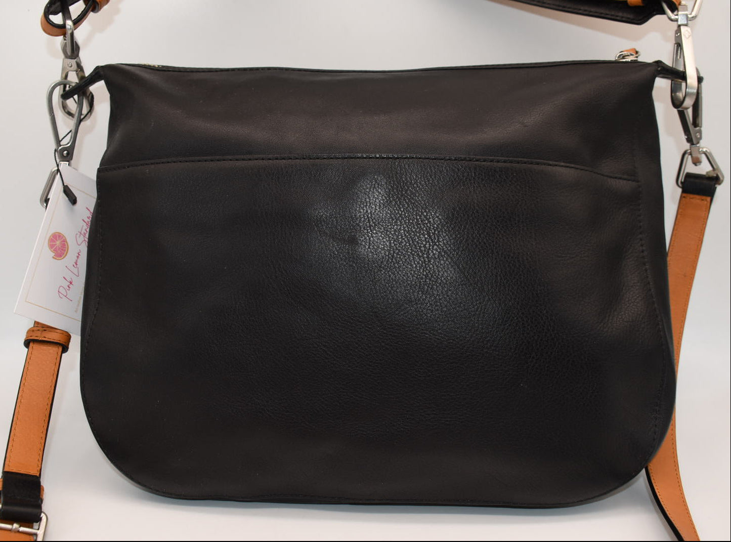 Vera Bradley Gallatin Leather Sidesaddle Convertible Crossbody in Black