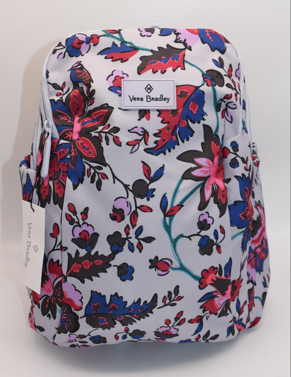 Vera Bradley Lighten Up Sporty Compact Backpack in "Vineyard Floral" Pattern