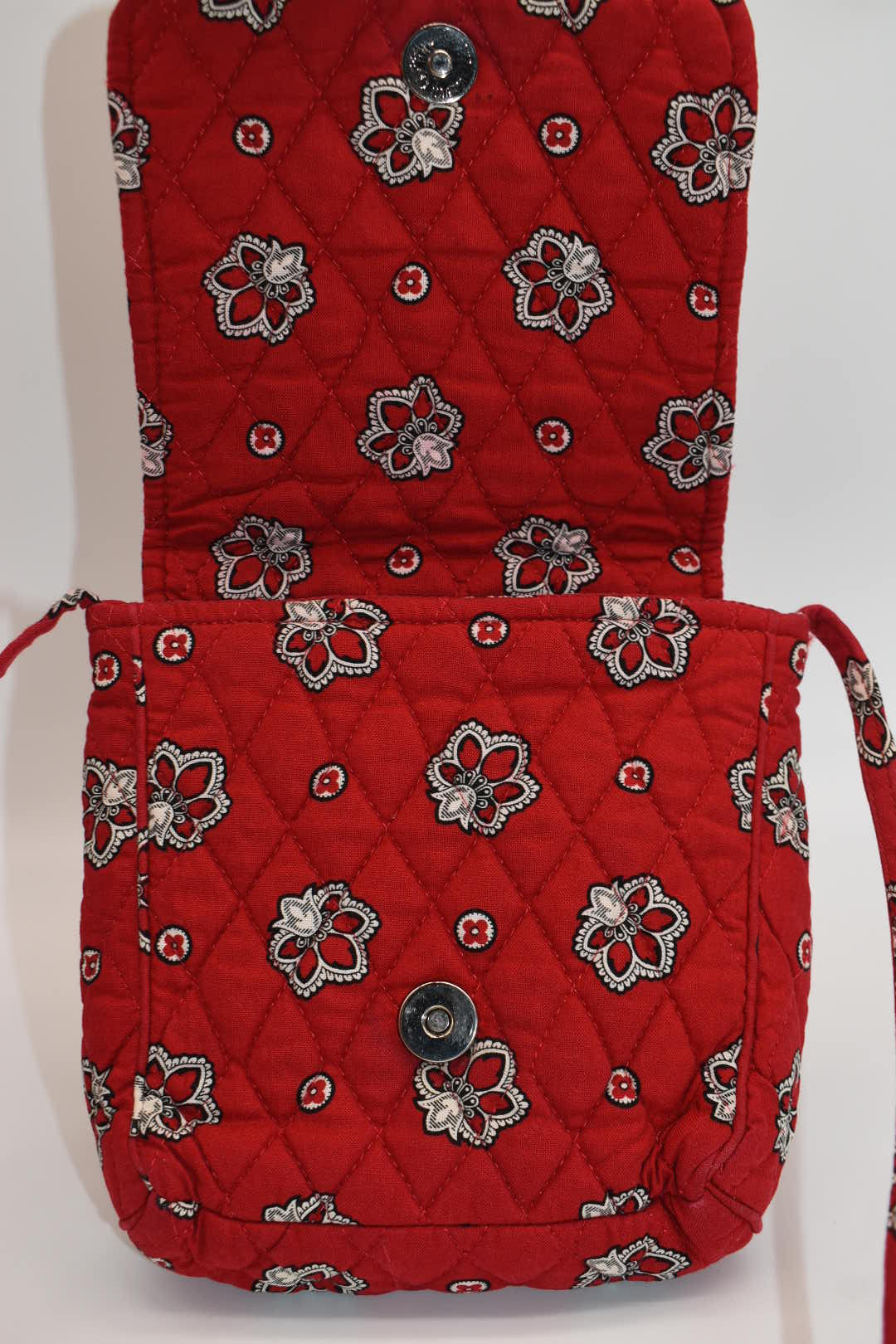 Vera Bradley Small Crossbody Bag in "Red Bandana" Pattern