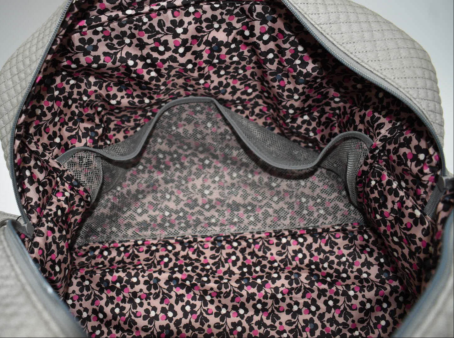 Vera Bradley Iconic Weekender Travel Bag in Charcoal Gray