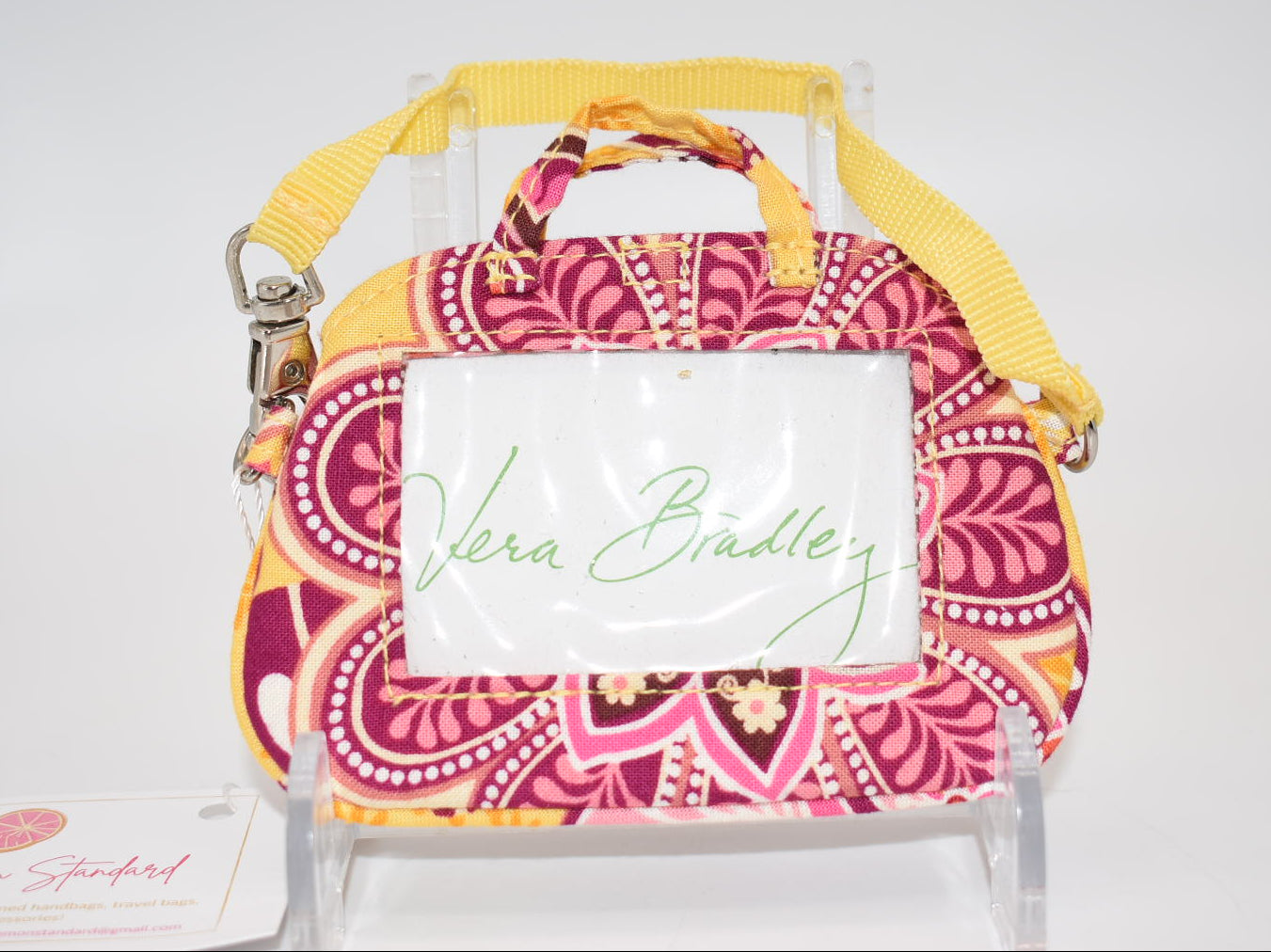 Vera Bradley Luggage Tag in "Bali Gold" Pattern